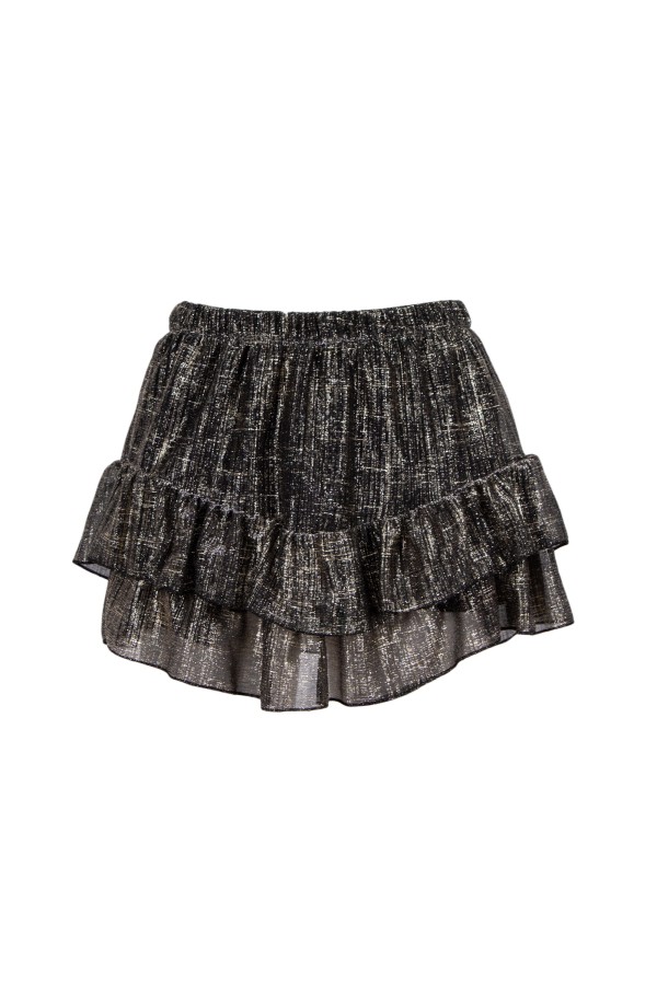 U R Ink SALADERO 014W40Y GONNE NERO-ORO Moda