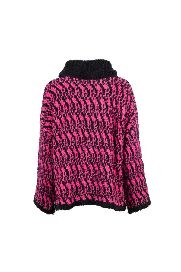 U R Ink RODAS 134W401 MAGLIERIA NERO/FUCSIA Italia