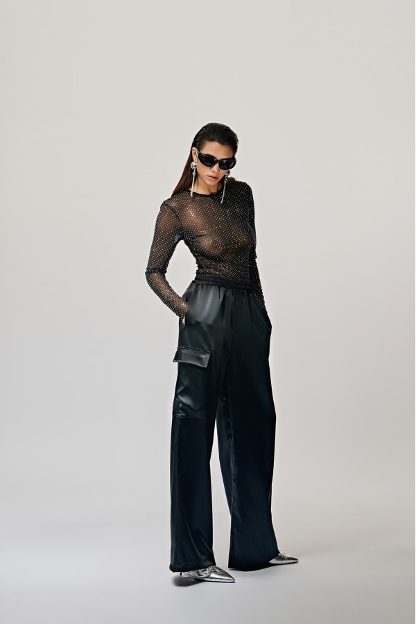 U R Ink JACÓ 134D6D6 CAMICIE e BLUSE NERO Vendita Calda