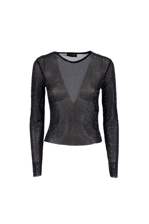 U R Ink JACÓ 134D6D6 CAMICIE e BLUSE NERO Vendita Calda