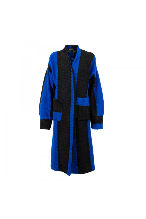 U R Ink LIVERPOOL 727W3Z3 CAPPOTTI BLU-NERO Vendita Economica