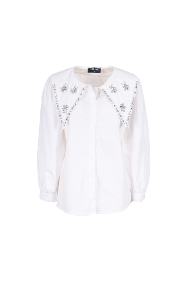 U R Ink ALMERÍA 254W4D7 CAMICIE e BLUSE BIANCO Italy