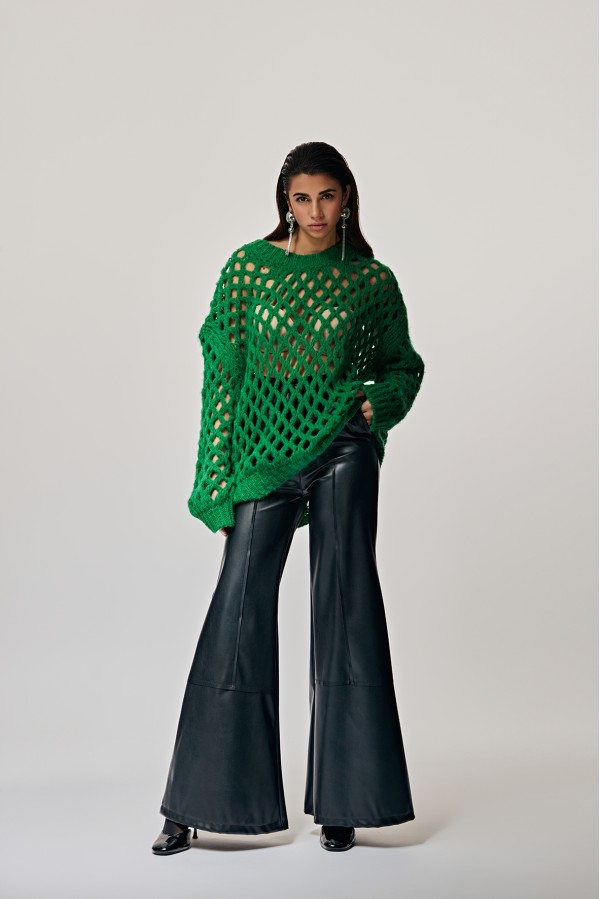 U R Ink CANTEL 244W4D6 PANTALONI NERO In Linea