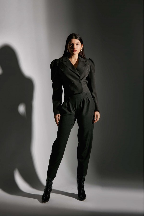 U R Ink MELANIA054W1A4 PANTALONI BLACK Presa