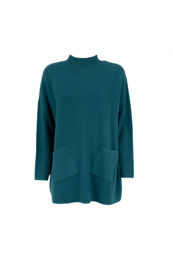 U R Ink NILDE204W1L9 MAGLIERIA GREEN-TEAL Italia