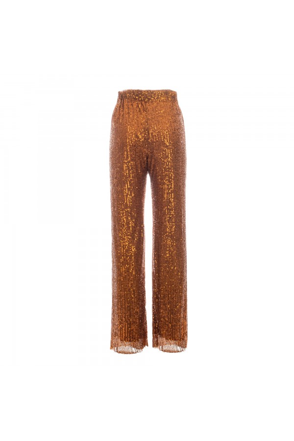 U R Ink NATAL244W2U0 PANTALONI ORO Italy