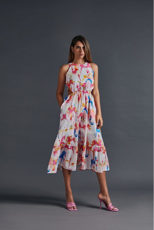 U R Ink LA PAZ 114S3U6ABITI BIANCO-ROSA-BLU Pezzi Unici