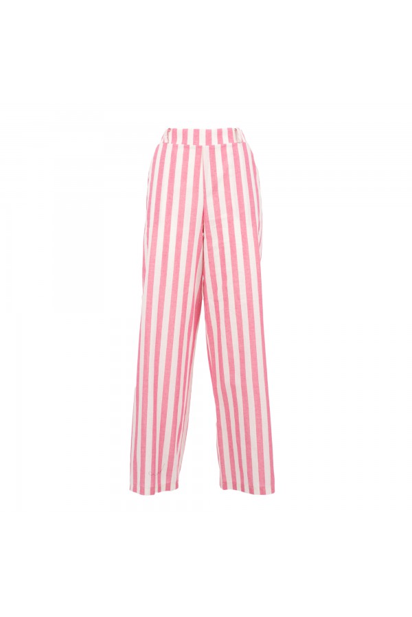 U R Ink VERACRUZ244S3M7 PANTALONI BIANCO-ROSA Soddisfazione Garantita