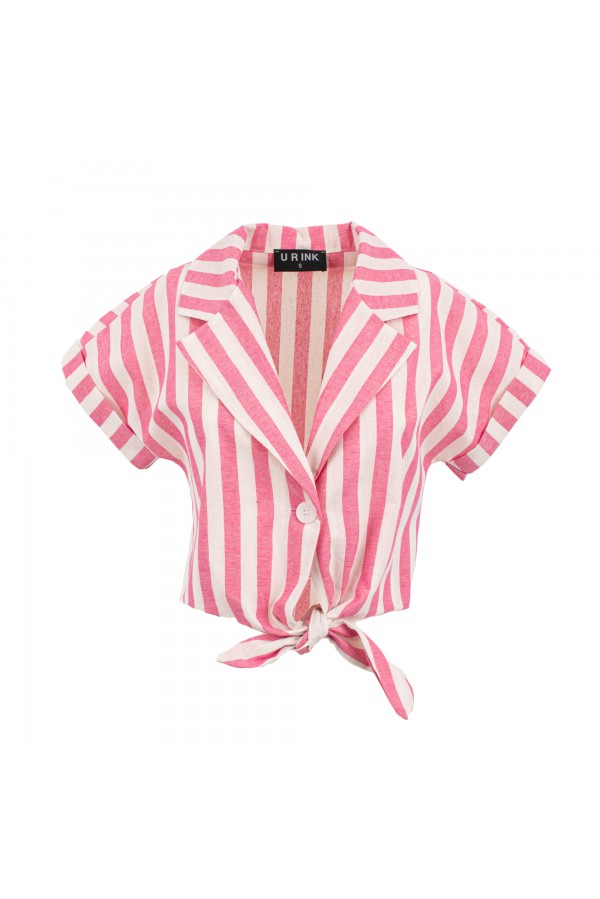U R Ink VERACRUZ124S3M7 TOP e BODY BIANCO-ROSA Qualità Garantita