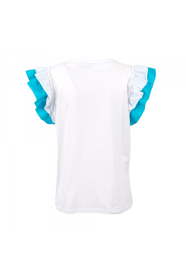 U R Ink SUECA004S30G T-SHIRT BIANCO-AZZURRO Hotsell
