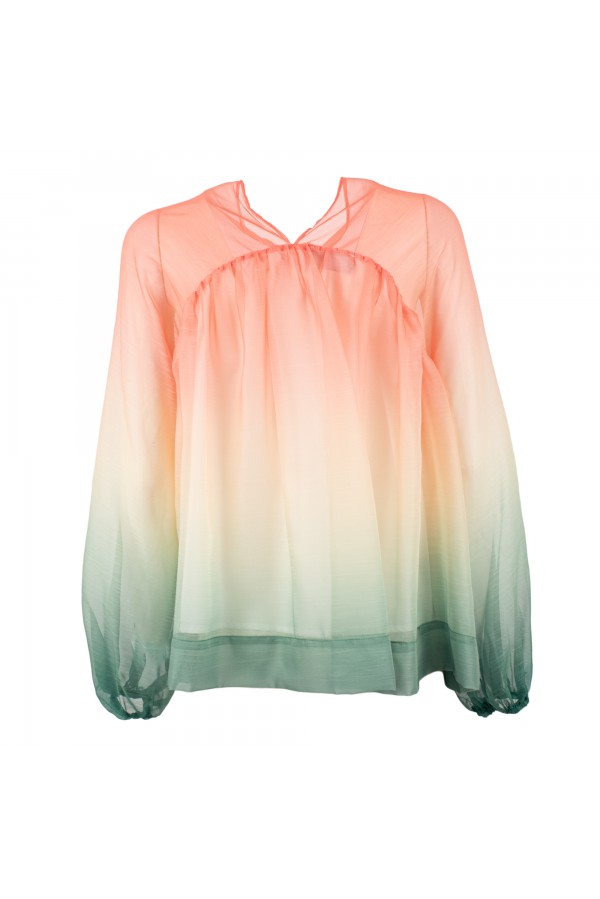 U R Ink SUCRE234S39F CAMICIE e BLUSE ROSA-VERDE Vendita Calda