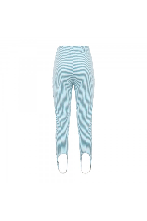 U R Ink MACAS514S3V9 PANTALONI BIANCO-CELESTE Vendita Economica