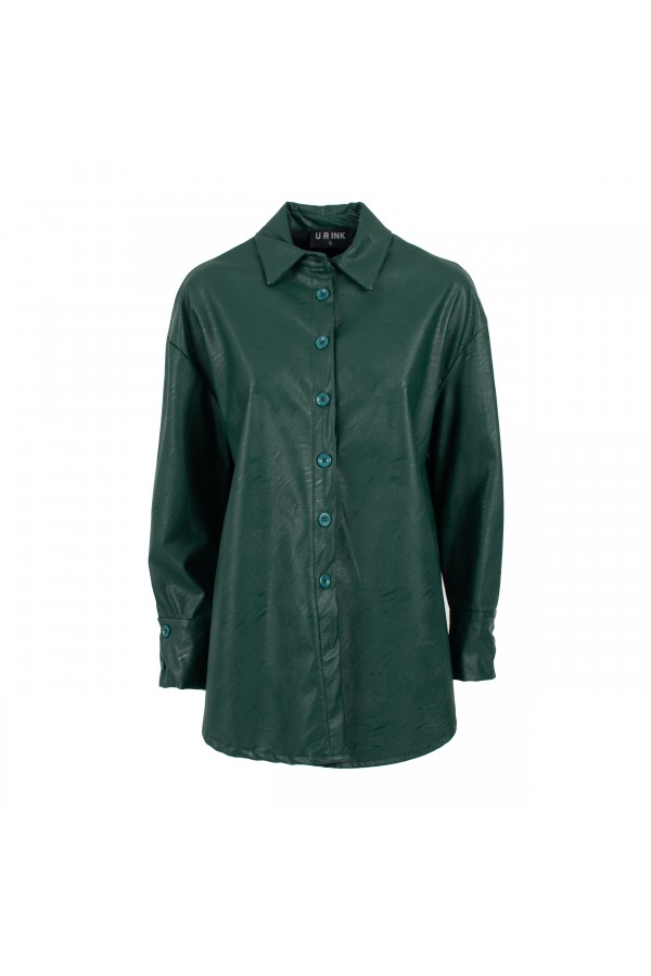 U R Ink SIMONA044W1A8 CAMICIE e BLUSE GREEN Soddisfazione Garantita