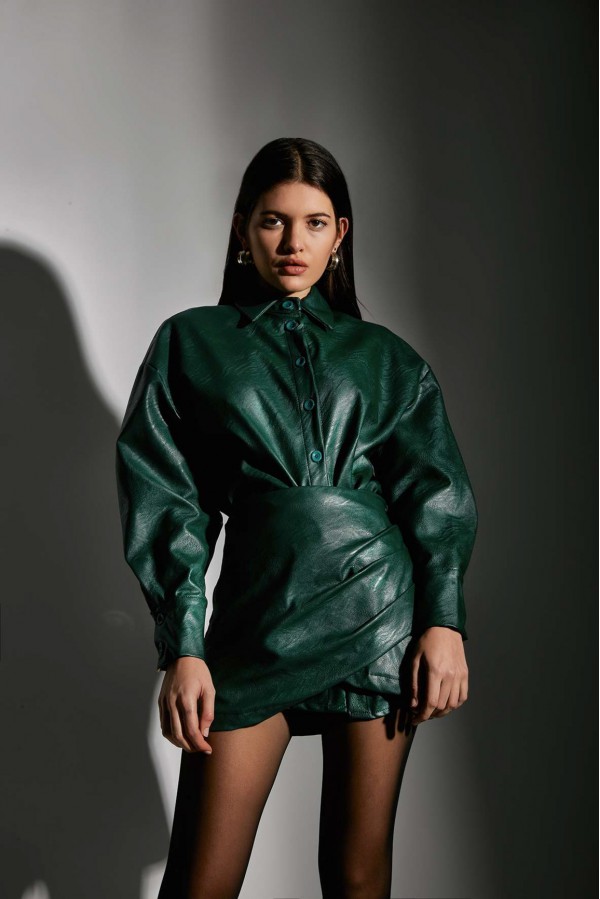 U R Ink SIMONA044W1A8 CAMICIE e BLUSE GREEN Soddisfazione Garantita