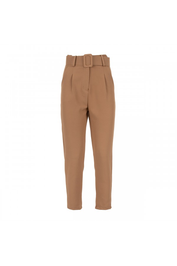 U R Ink RICCARDINA 054W1B0 PANTALONI BEIGE Affare Del Giorno