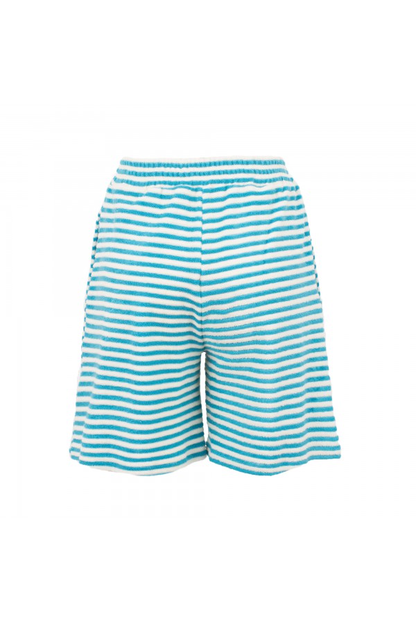 U R Ink LAS TUNAS 094S3V9 SHORTS BIANCO-CELESTE Presa