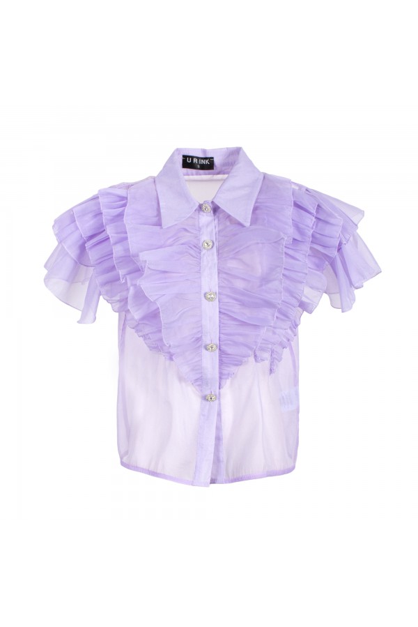 U R Ink MANICORÉ 254S4B9 CAMICIE e BLUSE LILLA Vendita Calda