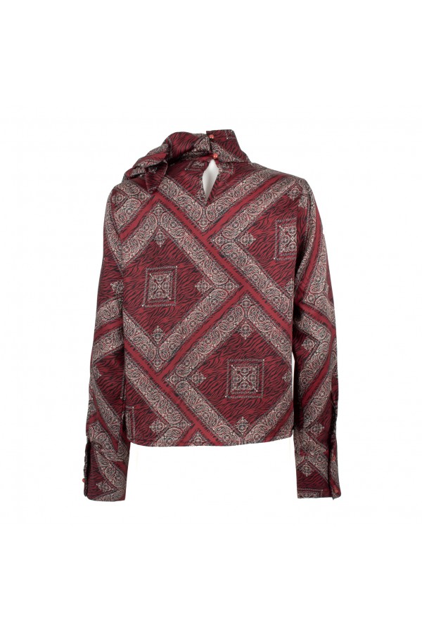 U R Ink BICE194W1A7 CAMICIE e BLUSE BORDEAUX Nuovo