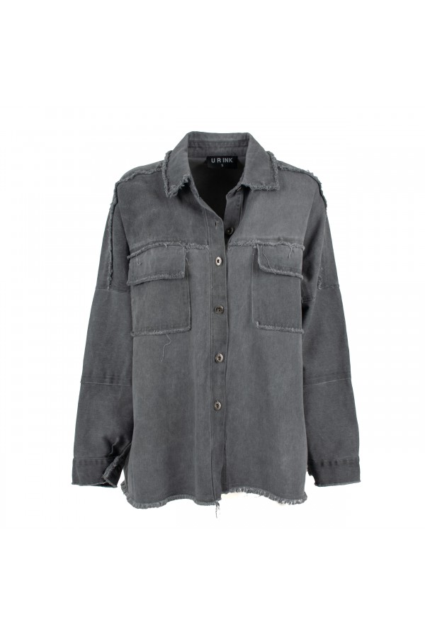 U R Ink ASIA044W1B2 CAMICIE e BLUSE GREY In Vendita