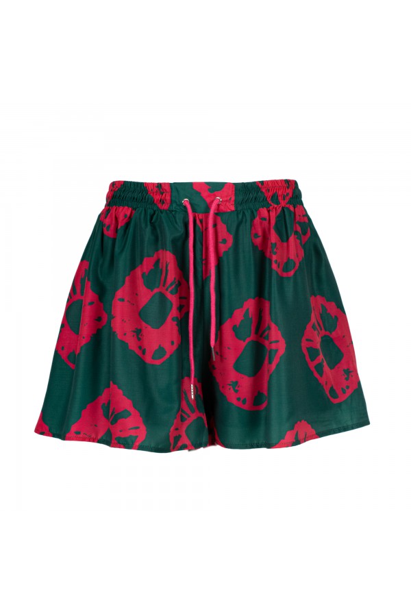 U R Ink ARANJUEZ 094S411 SHORTS VERDE/MAGENTA Negozio