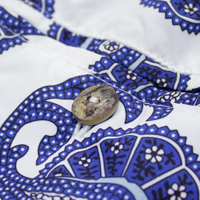 Ulturale Costume bianco con paisley blu – Ulturale Convenienza