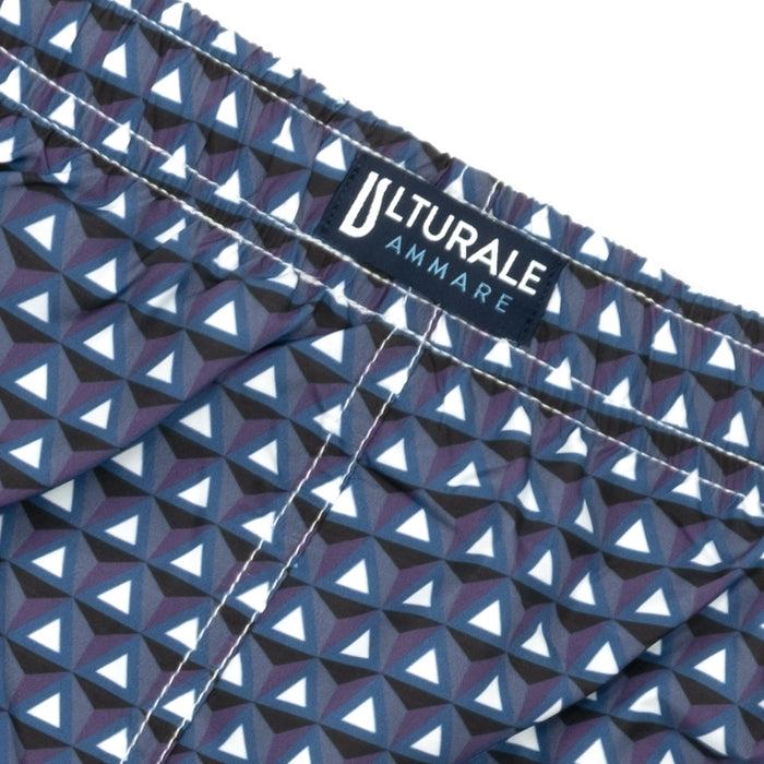 Ulturale Costume con pattern prisma blu e viola – Ulturale Sconto
