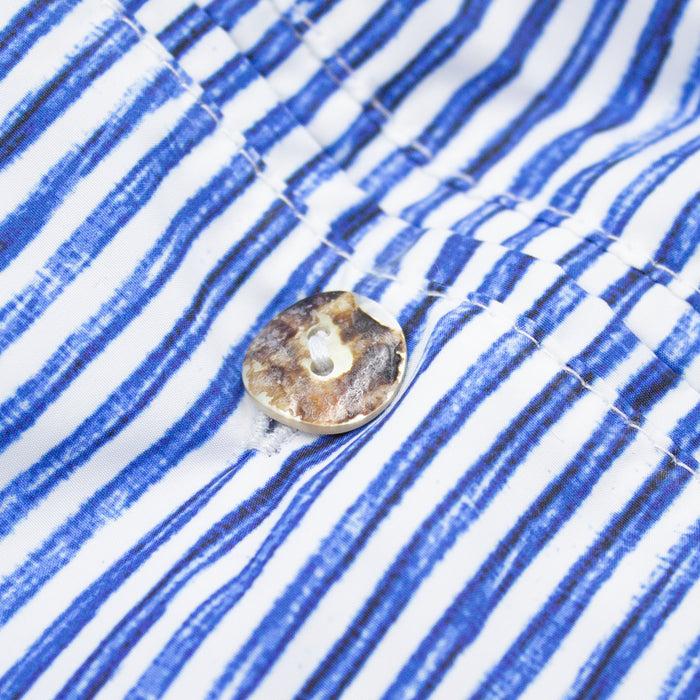 Ulturale Costume bianco con righe blu – Ulturale Economico