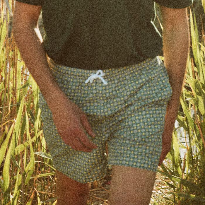 Ulturale Costume verde con pattern floreale – Ulturale Vendita Calda