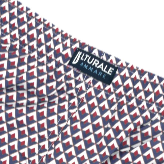 Ulturale Costume con pattern rombi blu bianco e rosso – Ulturale I Più Venduti