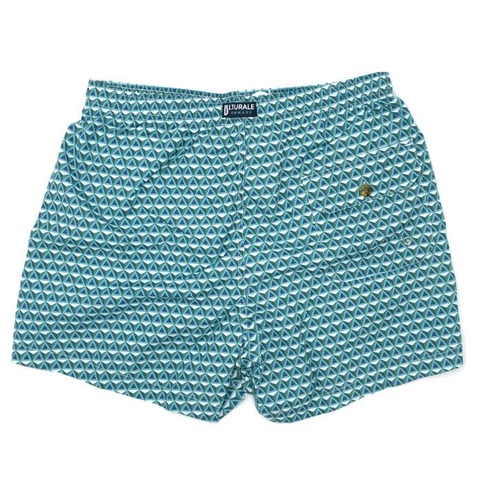 Ulturale Costume con pattern prisma verde azzurro e blu – Ulturale Vendite Flash