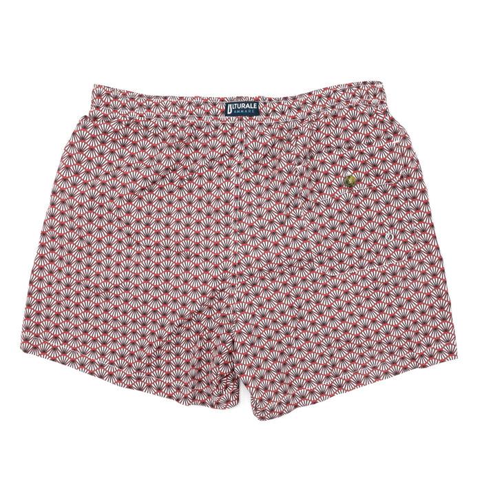 Ulturale Costume con pattern ventagli bianco e rosso – Ulturale 2025