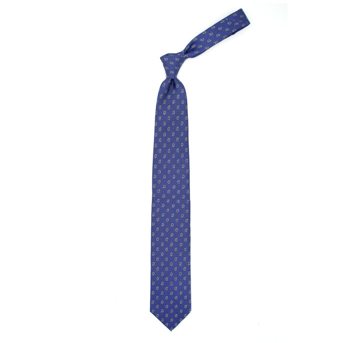 Ulturale Cravatta azzurra con paisley - Ulturale Moda