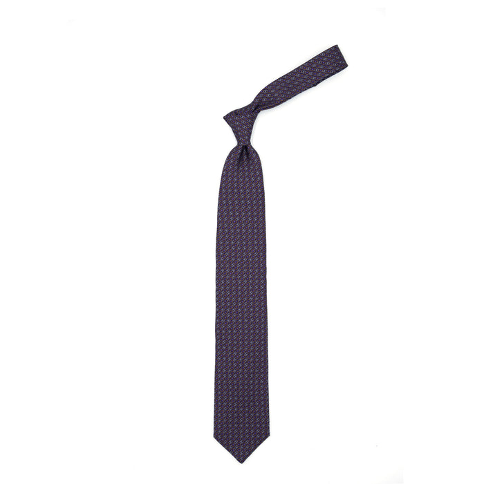 Ulturale Cravatta viola con pattern astratto - Ulturale Nuovo