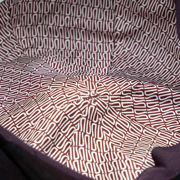Ulturale Coppola 8 spicchi in lana con fantasia tartan bordeaux e fodera interna di seta con pattern Ulturale burgundy - Ulturale Affare Del Giorno