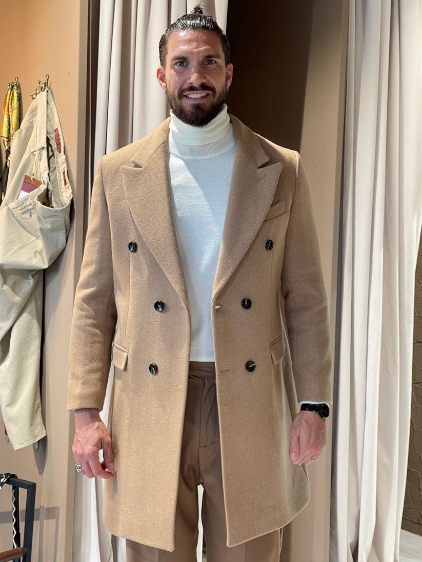 Underground Couture Cappotto Cammello Doppiopetto Vendite Flash