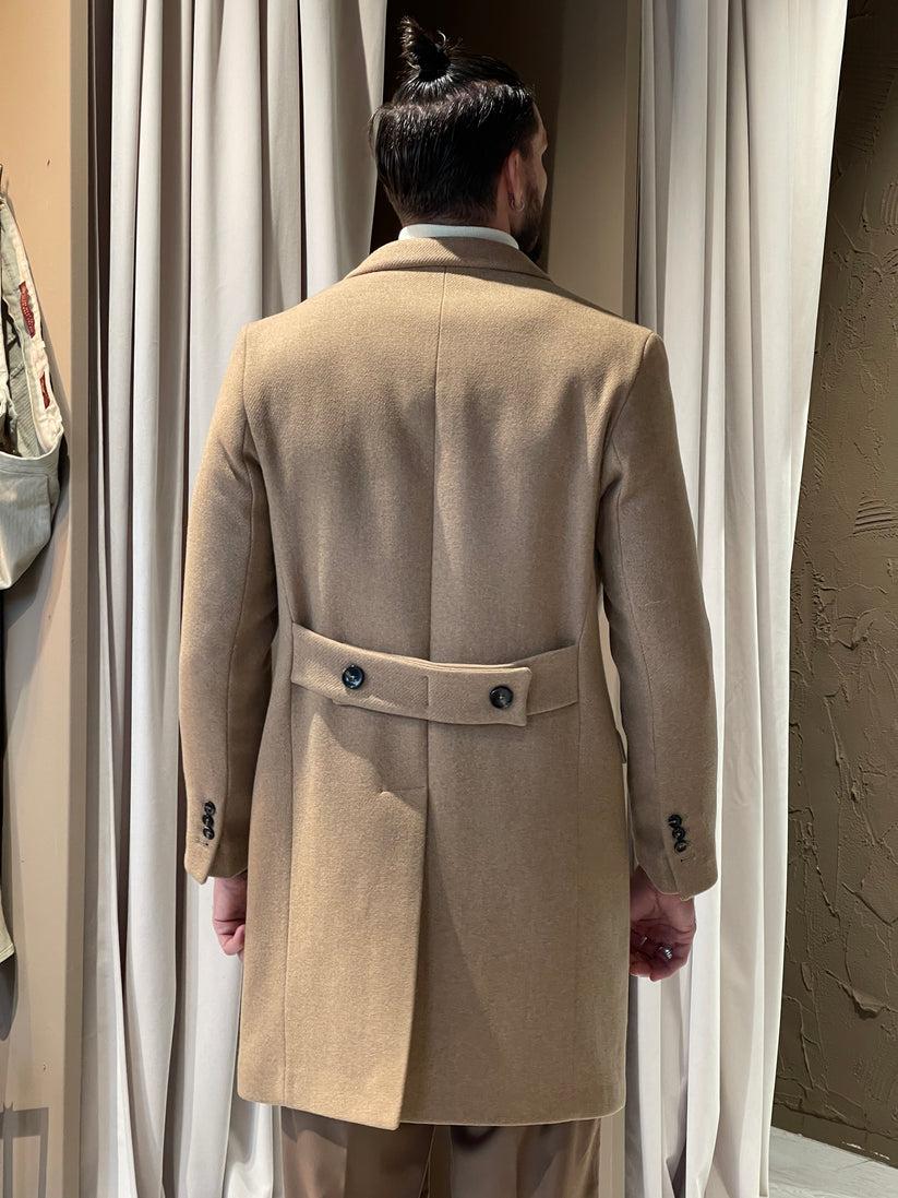 Underground Couture Cappotto Cammello Doppiopetto Vendite Flash