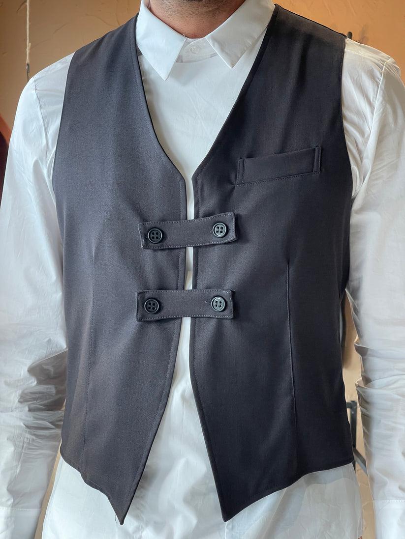 Underground Couture Gilet Grigio Nuovo
