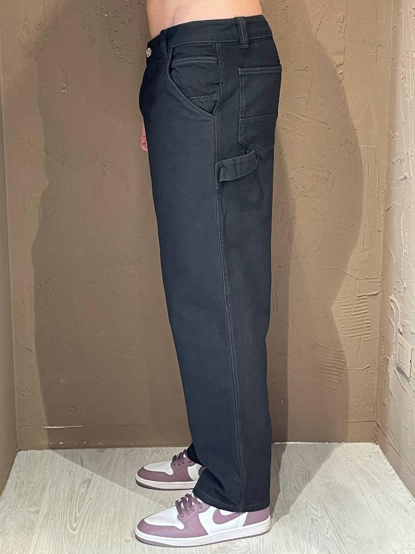 Underground Couture Pantalone Cargo Nero Presa