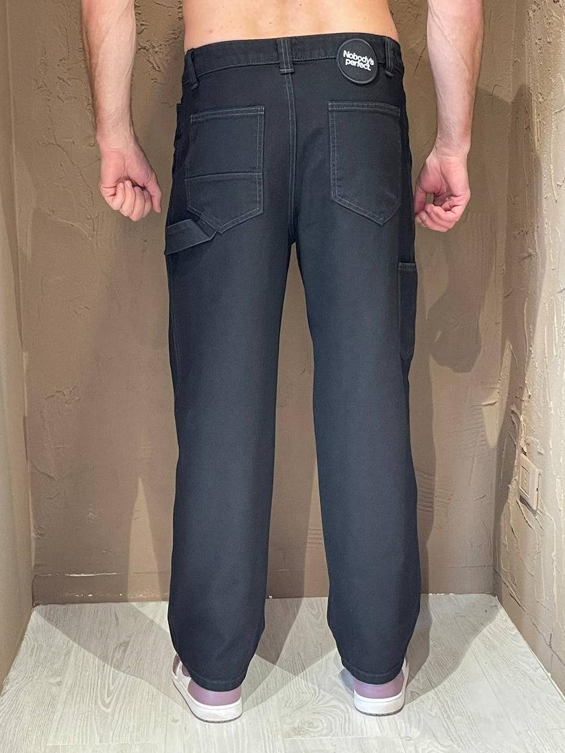 Underground Couture Pantalone Cargo Nero Presa