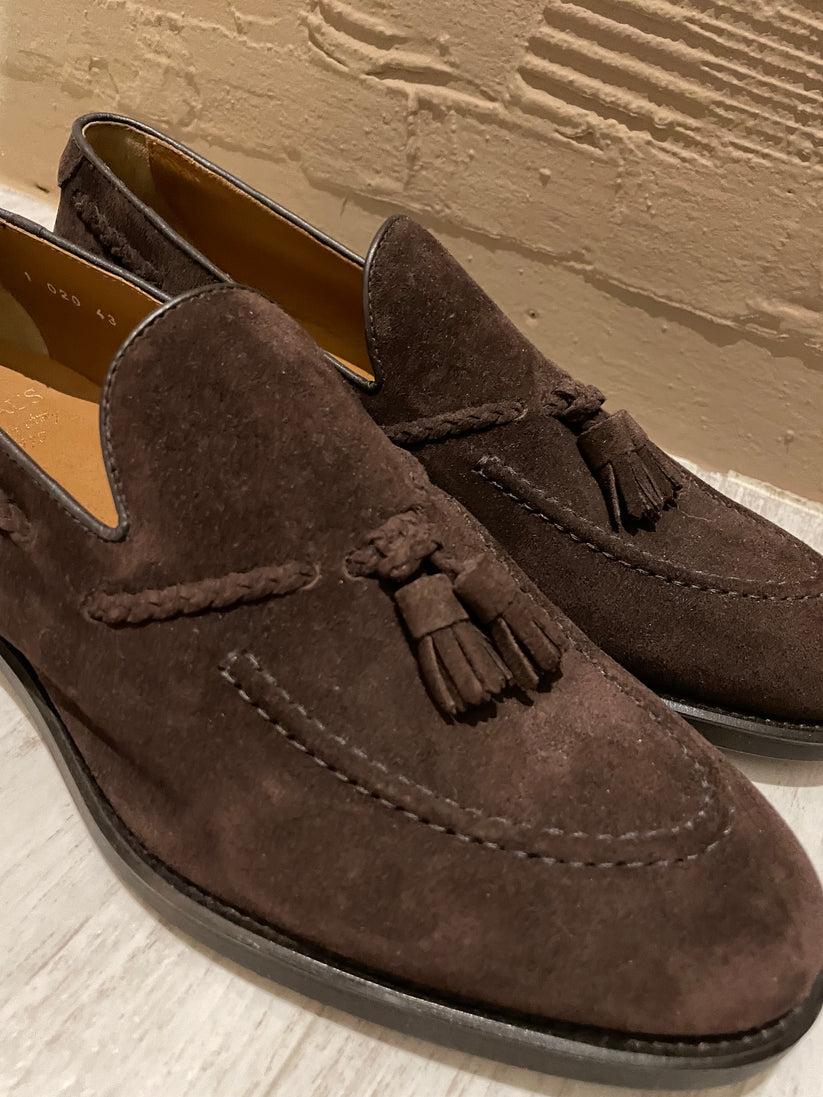 Underground Couture Mocassino Testa di moro Camoscio Sconto