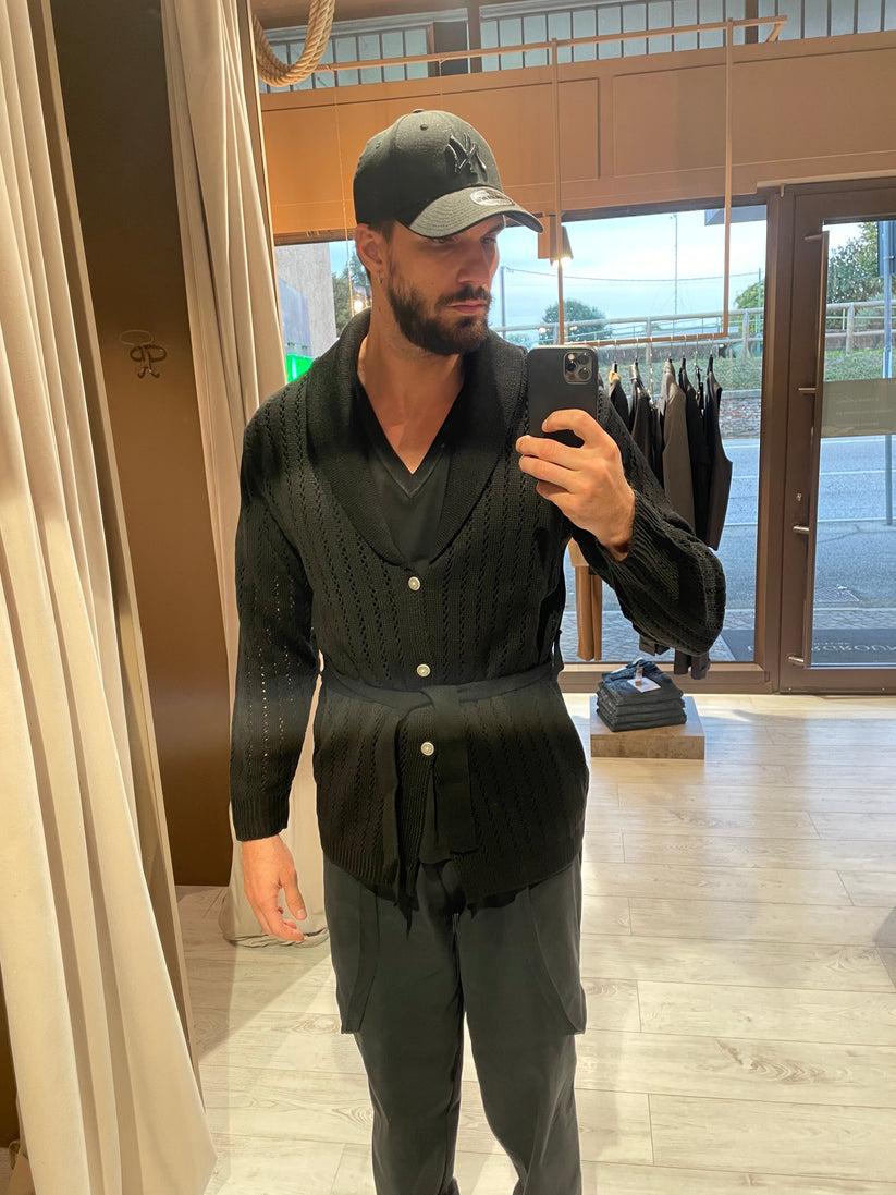 Underground Couture Cardigan Traforato Nero Moda