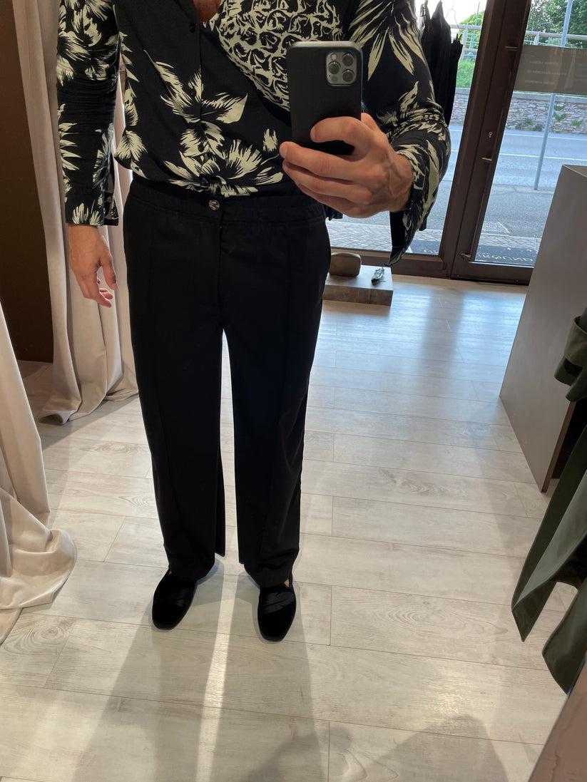 Underground Couture Pantalone Nero Ampio Prezzo Ridotto