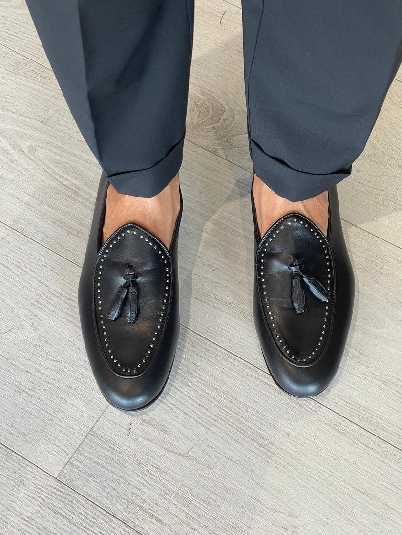 Underground Couture Mocassino Nero Bochiette MB Pezzi Unici