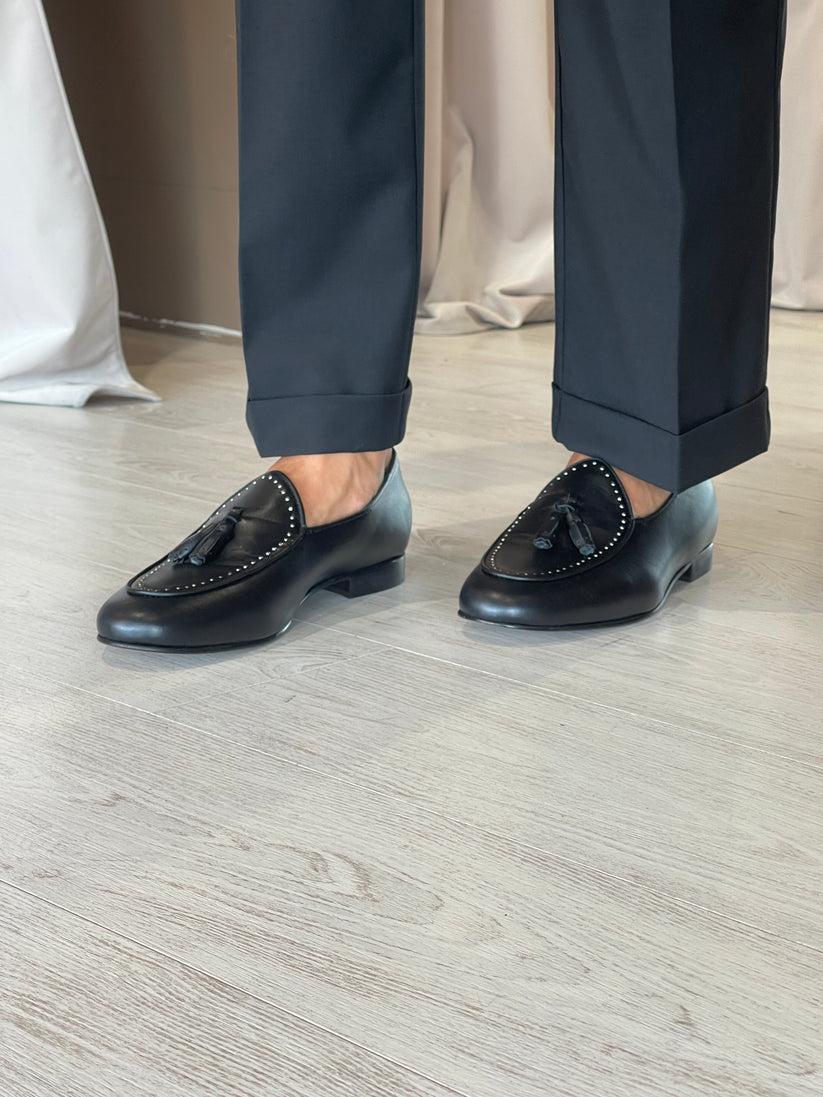 Underground Couture Mocassino Nero Bochiette MB Pezzi Unici