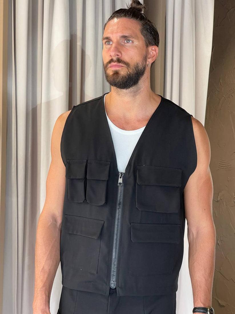 Underground Couture Gilet POCKET Nero Presa