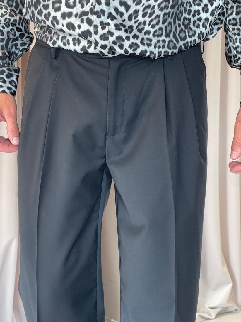 Underground Couture Pantalone D.P Nero Lana Nuova