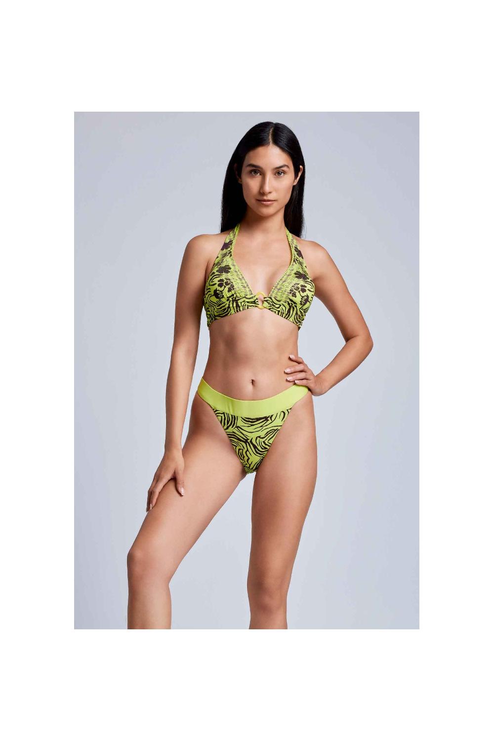 Vacanze Italiane Bikini con allacciatura al collo Nocciola Promozione