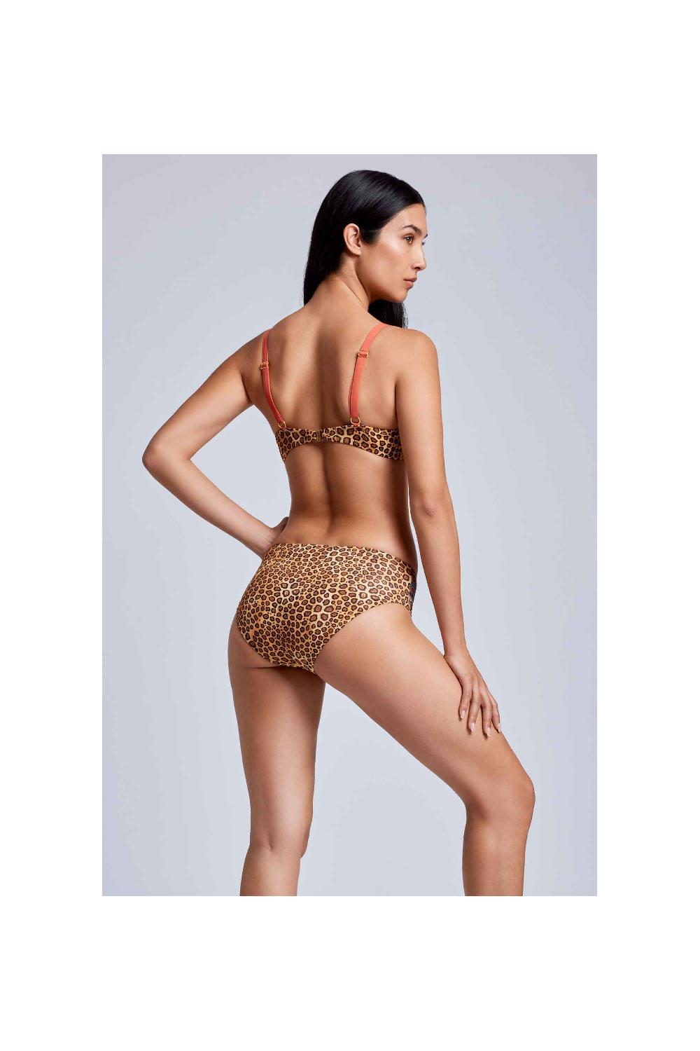 Vacanze Italiane Bikini con ferretto Mora coppa D Prezzo Ridotto