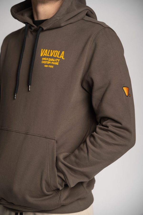 Valvola Fashion FELPA CAPPUCCIO BASICO TINTO IN PEZZA In Vendita