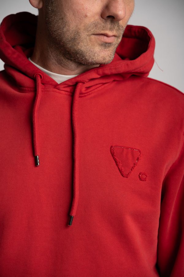 Valvola Fashion FELPA CAPPUCCIO LOGO TRIANGOLO Hotsell
